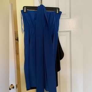 Royal Blue Strapless Dress
